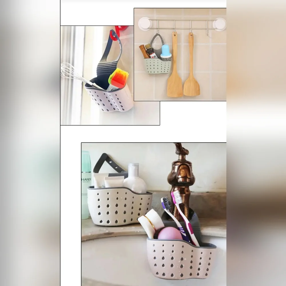 . New Green Sink Sponge Hanging Caddy